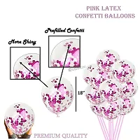 UBAACHI PREMIUM LATEX PINK CONFETTI BALLOONS IN PACK OF 20PCS FOR BIRTHDAY DECORATION, FESTIVALS, BABY SHOWER, INDOOR  OUTDOOR PARTY FOR BOYS, GIRL, KIDS, HUSBAND, AND WIFE-thumb2