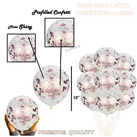 UBAACHI PREMIUM LATEX ROSEGOLD CONFETTI BALLOONS IN PACK OF 20PCS FOR BIRTHDAY DECORATION, FESTIVALS, BABY SHOWER, INDOOR  OUTDOOR PARTY FOR BOYS, GIRL, KIDS, HUSBAND, AND WIFE-thumb2