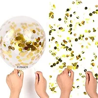 UBAACHI PREMIUM LATEX GOLD CONFETTI BALLOONS IN PACK OF 20PCS FOR BIRTHDAY DECORATION, FESTIVALS, BABY SHOWER, INDOOR  OUTDOOR PARTY FOR BOYS, GIRL, KIDS, HUSBAND, AND WIFE-thumb2