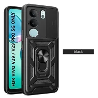 Movariete Mobile Back Cover Case For Vivo V29 Pro / V29 5G  (Black, Shutter Armor)-thumb1