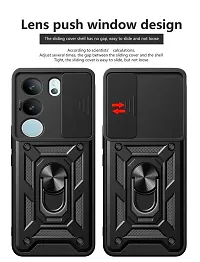 Movariete Mobile Back Cover Case For Vivo V29 Pro / V29 5G  (Black, Shutter Armor)-thumb2