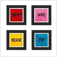 ARNEY STORE -set of 04 best motivational quoets / Eco matte UV digital reprint painting 8x8 set of04 Quoets painting with 6mm MDF baised.-thumb2