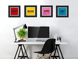 ARNEY decore -set of 04 best motivational quoets / Eco matte UV digital reprint painting 8x8 set of04 Quoets painting's-thumb1