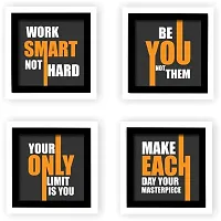 ARNEY -set of 04 best motivational quoets / Eco matte UV digital reprint painting 8x8 set of04 Quoets painting's-thumb2