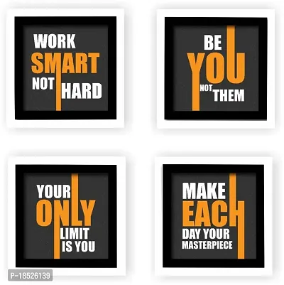 ARNEY -set of 04 best motivational quoets / Eco matte UV digital reprint painting 8x8 set of04 Quoets painting's-thumb3