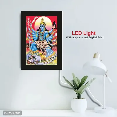 Maa Kali/kali Mata/goddess Kali/mahakali Led Photo Frame 14x11 Inch with Power Adapter-thumb2