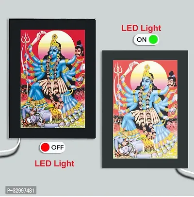 Maa Kali/kali Mata/goddess Kali/mahakali Led Photo Frame 14x11 Inch with Power Adapter-thumb3