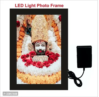 Khatu Shyam Ji LED Photo Frame with 14x11 Inch Photo| LED Adapter Included | Wall Mounting | 1mm Non-Breakable Acrylic Protection | Gift For Family  Friends, Birthday PuJa Ghar-thumb0