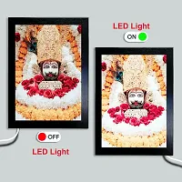 Khatu Shyam Ji LED Photo Frame with 14x11 Inch Photo| LED Adapter Included | Wall Mounting | 1mm Non-Breakable Acrylic Protection | Gift For Family  Friends, Birthday PuJa Ghar-thumb1