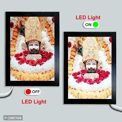 Khatu Shyam Ji LED Photo Frame with 14x11 Inch Photo| LED Adapter Included | Wall Mounting | 1mm Non-Breakable Acrylic Protection | Gift For Family  Friends, Birthday PuJa Ghar-thumb2