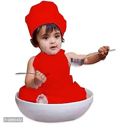 Unisex Baby Chef Apron With Hat-thumb0