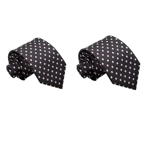 Elegant Black Tie For Men Pack Of 2