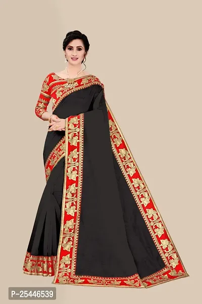 Elegant Black Jacquard Saree with Blouse piece-thumb0