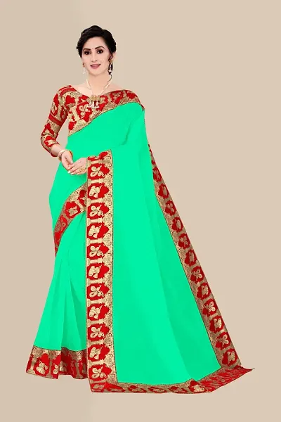 Elegant Art Silk Saree with Blouse piece 