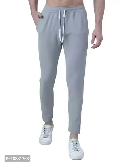 Sompal Traders Men's Regular Fit Track Pants (Grey, 28)