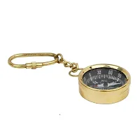 PINK GALAXY | Brass Antique Nautical Vintage Style Ross London Compass Keychain Showpiece-thumb3