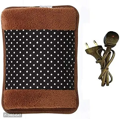 Soft Velvet Electric Rechargeable Heating Pad Hot Bottle Pouch with Auto Cut-thumb0