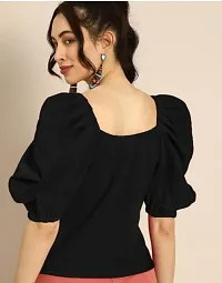 Classic Solid Crop Top for Women-thumb1