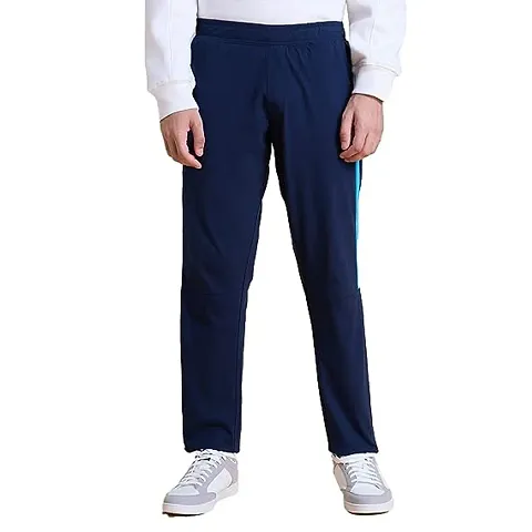 Stylish Blend Solid Regular Track Pants For Men