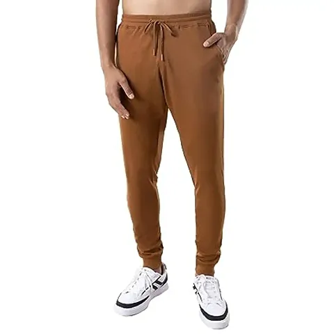 Stylish Fancy Blend Solid Regular Fit Regular Track Pants For Men