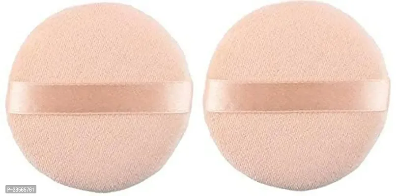 Round Powder Puff For Women Makeup Sponge Set of 2-thumb0