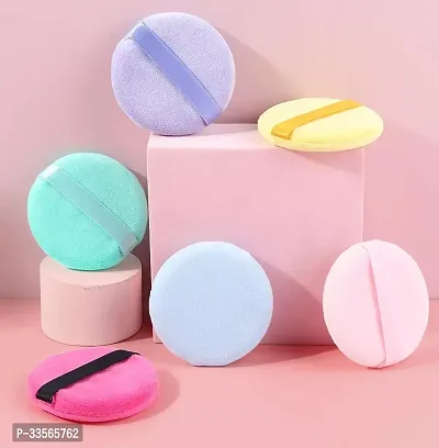 Round Powder Puff For Women Makeup Sponge Set of 5-thumb0