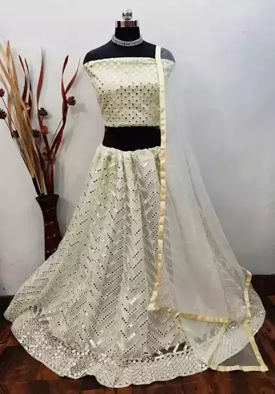 Stylish Silk Blend Lehenga Choli Set