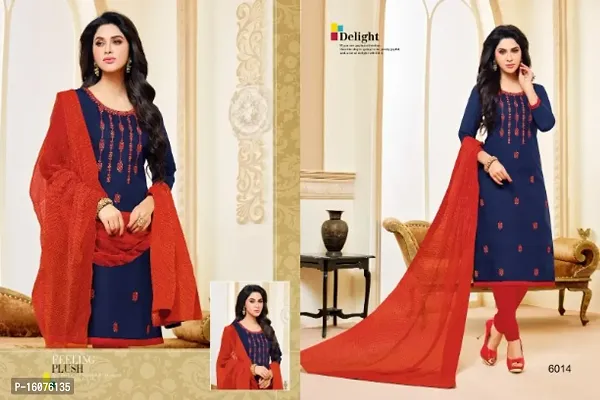 Exclusive Cotton Embroidered Work New Collection Unstitched Salwar Suit For Womens