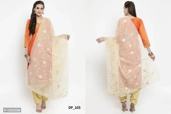 Exclusive Cotton Embroidered Work New Collection Dupatta Suit For Women's