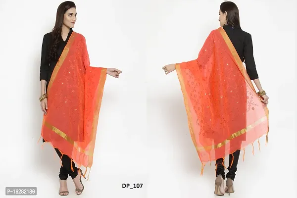 Exclusive Chanderi Embroidered Work New Collection Dupatta  For Women's