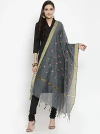 Exclusive Chanderi Embroidered Work Dupatta For Women's-thumb1