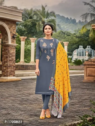 Stylish Cotton Silk Embroidered Salwar Suit for Women