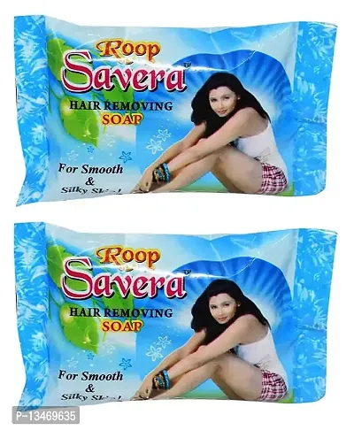 Roop Savera Hair Removal Soap For Men & Women (For All Skin Types) - Pack of 3