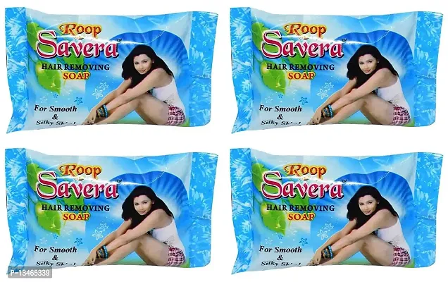 Roop Savera Hair Removal Soap For Men  Women (For All Skin Types) - Pack of 4-thumb0