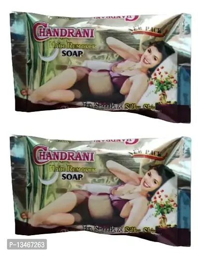 Chandrani Hair Removal Soap For Men  Women (For All Skin Types) - Pack of 2