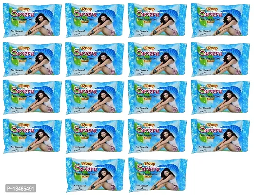 Roop Savera Hair Removal Soap For Men & Women (For All Skin Types) - Pack of 18