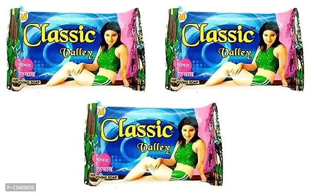 Classic Valley Hair Removal Soap For Men & Women (For All Skin Types) - Pack of 3