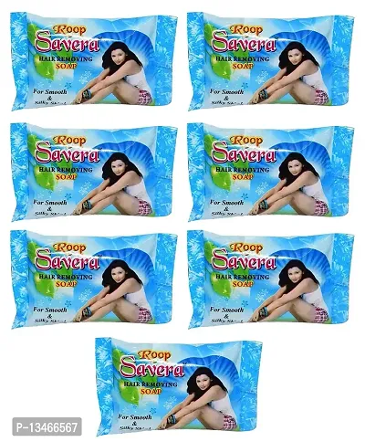 Roop Savera Hair Removal Soap For Men & Women (For All Skin Types) - Pack of 7