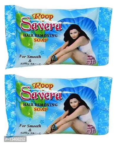 Roop Savera Hair Removal Soap For Men & Women (For All Skin Types) - Pack of 2-thumb0