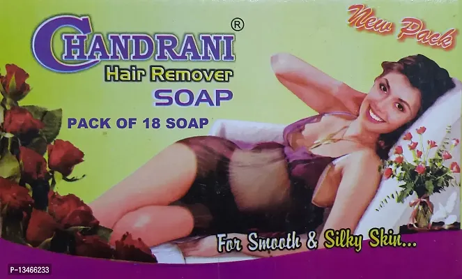 Chandrani Hair Removal Soap For Men & Women (For All Skin Types) - Pack of 18