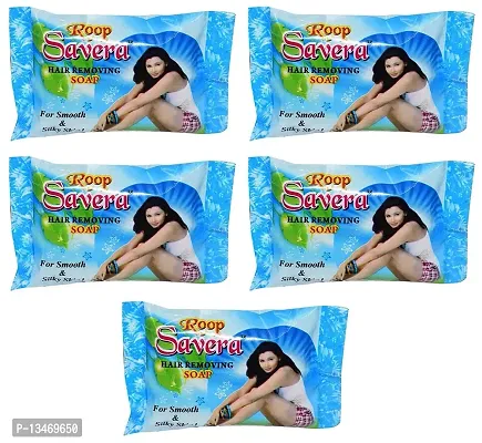 Roop Savera Hair Removal Soap For Men & Women (For All Skin Types) - Pack of 5