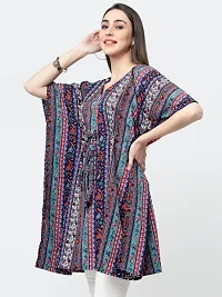 Stylish Fancy Crepe Regular Length Printed Kaftan Top For Women-thumb2