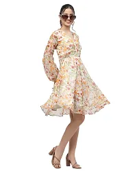 Stylish Fancy Georgette Knee Length Dresses For Women-thumb2
