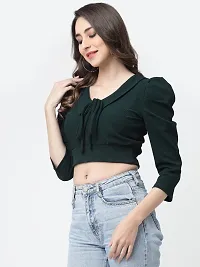 Stylish Fancy Cotton Blend Peasant Regular Length Top For Women-thumb2