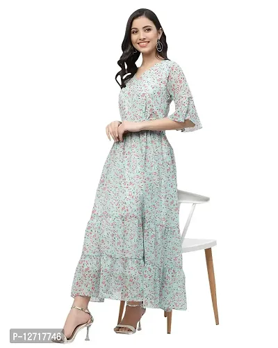 Stylish Fancy Georgette Maxi Length Dresses For Women-thumb3