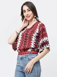 Stylish Fancy Crepe Peasant Regular Length Top For Women-thumb2