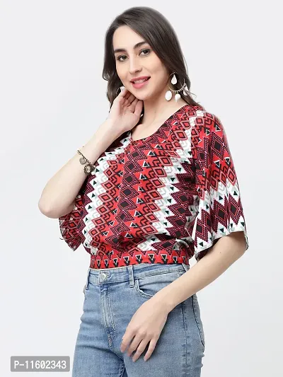 Stylish Fancy Crepe Peasant Regular Length Top For Women-thumb3