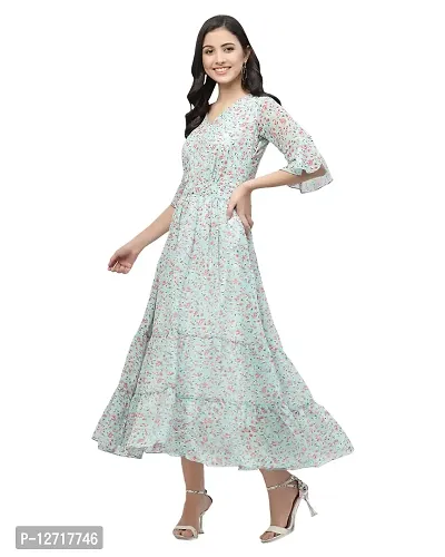 Stylish Fancy Georgette Maxi Length Dresses For Women-thumb4