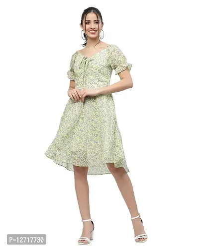 Stylish Fancy Georgette Knee Length Dresses For Women