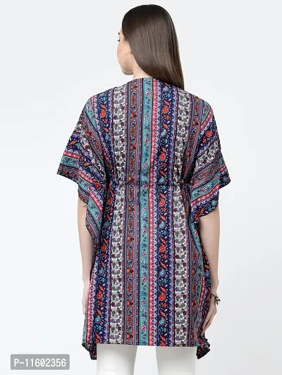 Stylish Fancy Crepe Regular Length Printed Kaftan Top For Women-thumb2